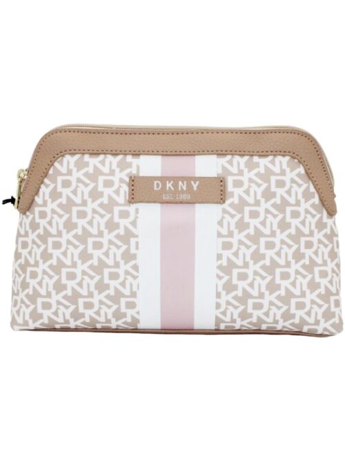 DKNY SIGNATURE STRIPE ORIGINAL BEAUTY POUCH