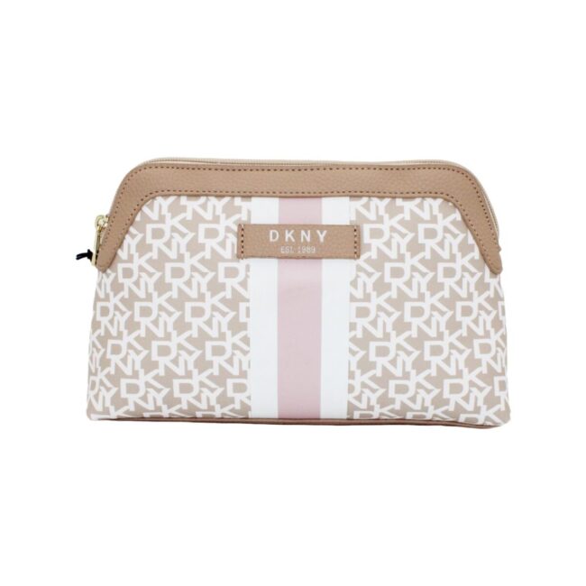 DKNY SIGNATURE STRIPE ORIGINAL BEAUTY POUCH