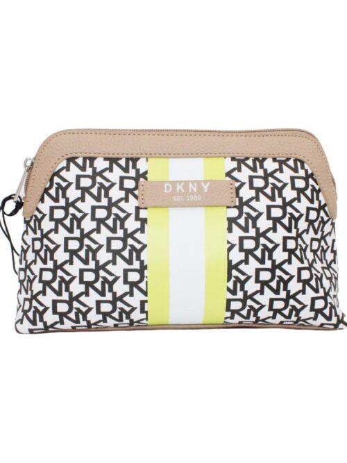 DKNY SIGNATURE STRIPE ORIGINAL BEAUTY POUCH