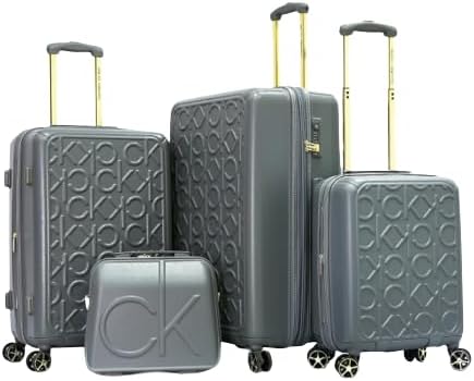 Calvin Klein Big Monogram 3pc set 20, 24, 28 INCH Luggage Color Grey