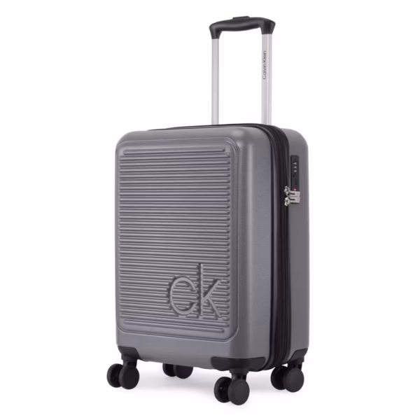 Calvin Klein Horizon Hardside Luggage on Wheels for Unisex | Ultra Lightweight ABS with 4 Spinner Wheels | Color Charcoal